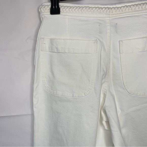 MADEWELL x Lisa Says Gah! Wide Leg Jeans Women 28 Crop NEW Eyelet White NQ570 - Picture 10 of 16